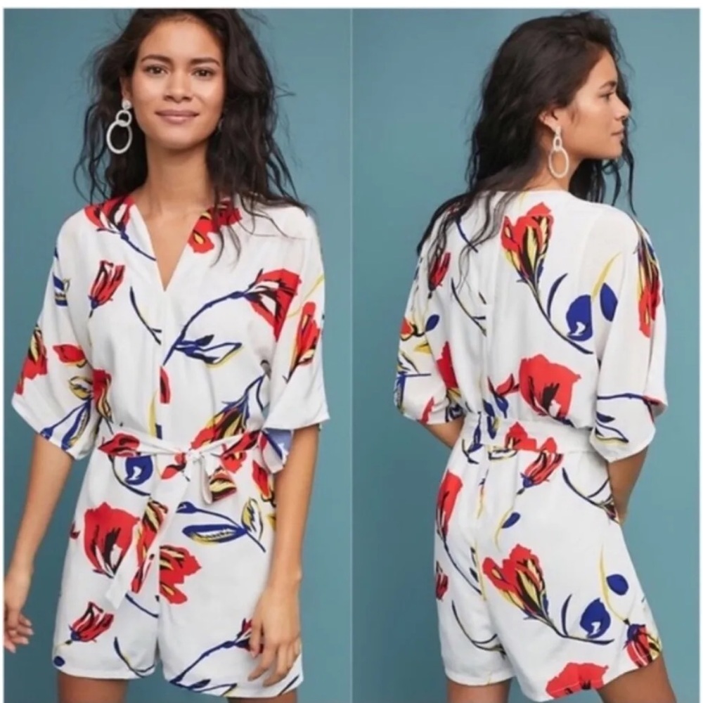 Anthropologie Corey Lynn Calter Reeva Floral Romper